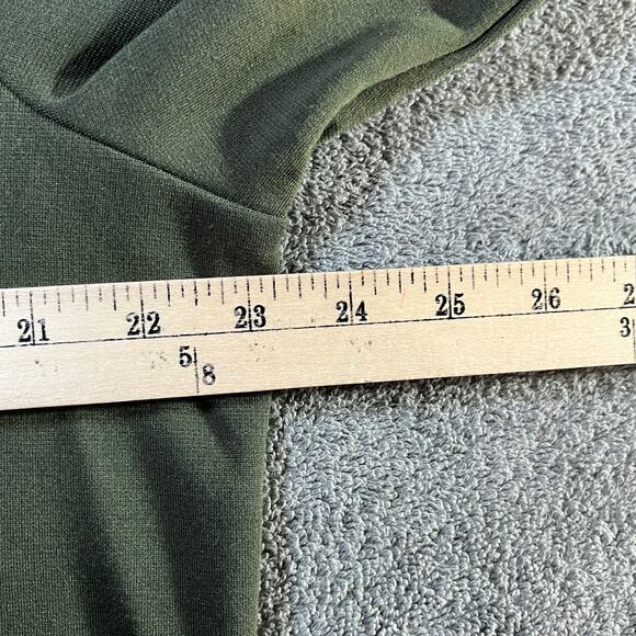 North Style Sweater Womens Size XL Green Knit Mock Neck Pullover 3/4 Sleeves - Picture 8 of 8